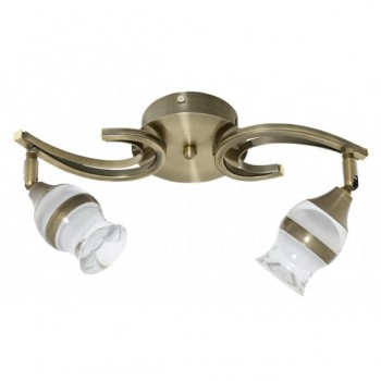 Distribuidor - Lâmpadas Diversas | Lâmpadas Modernas | LAMPARA 2X5W 4000K ZODIACO CUERO 800LM 22X37X12 Ref: 076652014